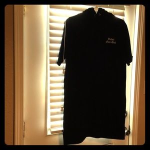 Rebel Fan girl T-shirt dress with hood